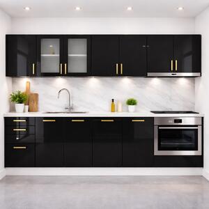 Bucatarie din Mdf lucios Maria 2.6 m