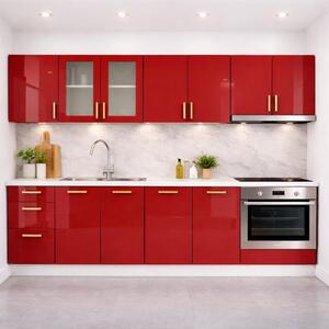 Bucatarie din Mdf lucios Maria 2.6 m