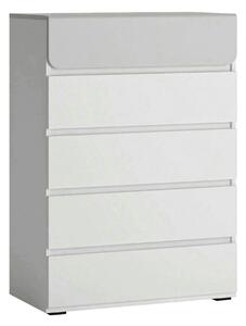 Comoda ALBI, alb, PAL laminat, 72x42x102 cm