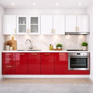 Bucatarie din Mdf lucios Maria 2.6 m
