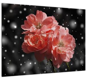 Tabloucu floare roz (70x50 cm)