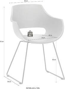 Set de 4 scaune Rockville cappuccino 60/54/85 cm