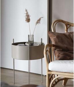 Woud - Pidestall Planter Large Taupe