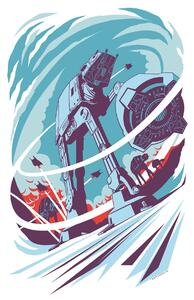 Poster Star Wars Classic Vector Hoth 40/50 cm
