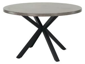 Masa MEDOR, gri carbon/negru, 120x120x76 cm