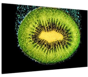 Tablou - detailu cu kiwi în apă (90x60 cm)