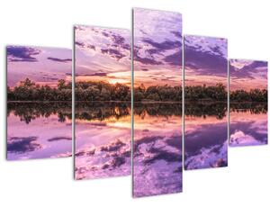 Tablou cu cerul violet (150x105 cm)