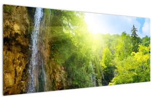 Tablou - cascadele în djunglă (120x50 cm)