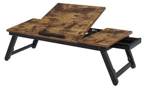 Masuta pentru laptop VAREXO, rustic maro/negru