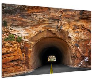 Tablou - tunel în stâncă (90x60 cm)