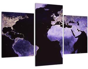 Tablou Pământului din Cosmos (90x60 cm)