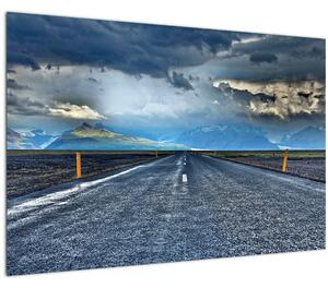 Tablou cu drum în furtună (90x60 cm)