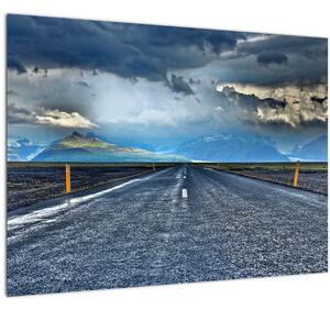 Tablou cu drum în furtună (70x50 cm)
