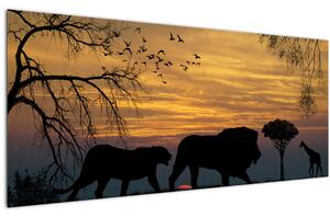 Tablou cu Safari (120x50 cm)