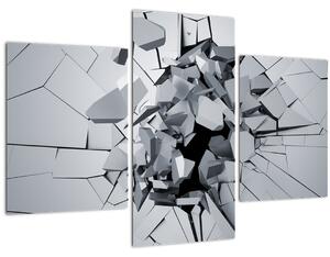 Tablou abstracție 3D (90x60 cm)