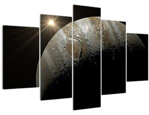 Tablou cu planetă în cosmos (150x105 cm)