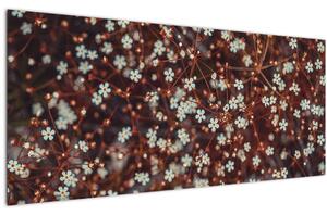 Tablou cu floare de nu mă uita (120x50 cm)