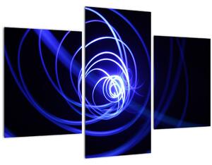 Tablou cu spirale albastre (90x60 cm)