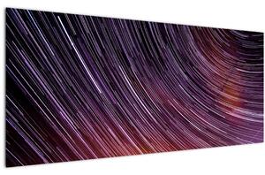 Tablou cu stele șterse pe cer (120x50 cm)