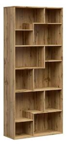 Biblioteca TETRIX, stejar wotan, PAL melaminat, 88x34x198 cm