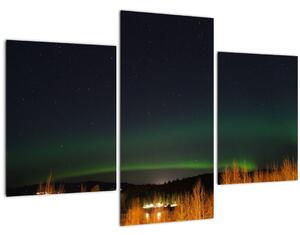 Tablou cu aurora borealis (90x60 cm)