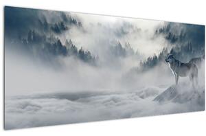 Tablou cu lupi (120x50 cm)