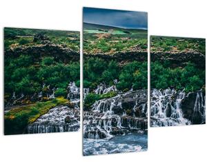 Tablou cu cascade în natură (90x60 cm)