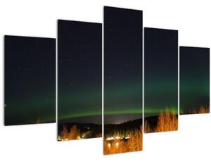 Tablou cu aurora borealis (150x105 cm)