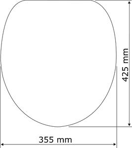 Capac WC WENKO maro inchis 35,5/42,5 cm