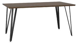 Masa FRIADO, stejar/negru, metal, 150x80x75 cm