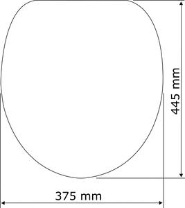 Capac WC Ottana gri inchis 37,5/44,6 cm