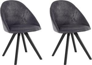 Set 2 scaune LOTOS negre 57/59/85 cm