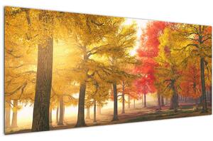 Tablou cu copaci toamna (120x50 cm)