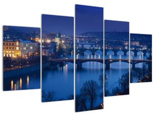 Tablou cu podurile din Praga (150x105 cm)