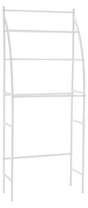 Etajera baie VIMERA, alb, metal, 69x30x166 cm