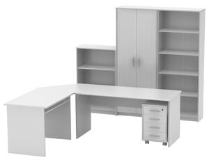 Set mobilier pentru birou Hansa 2 NEW (alb). 1028677