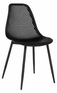Scaun TEGRA TYP 2, negru, plastic/metal, 37x53x86 cm