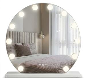 Oglindă LED HOLLYWOOD White 50 cm