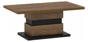 Masuta cafea DELIS T, stejar/negru, DTD laminat, 110x65x46 cm
