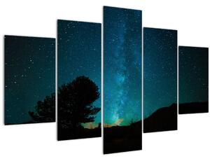 Tablou cu cerul nocturn și stele (150x105 cm)