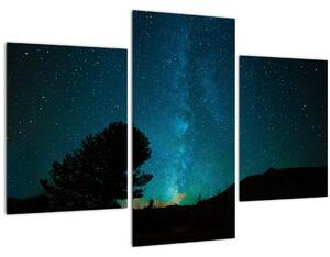 Tablou cu cerul nocturn și stele (90x60 cm)