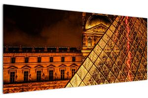 Tablou cu Louvre la Pris (120x50 cm)