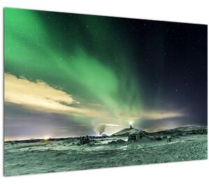 Tablou cu Aurora Borealis (90x60 cm)