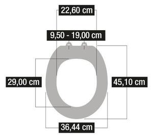 Capac de WC Cornat Seestern 36,4/45,1 cm