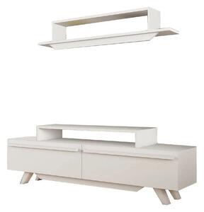 Mobilier living 505CRL1903, alb, PAL melaminat, 2 piese