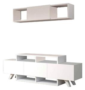 Mobilier living 505CRL1920, alb, PAL melaminat, 2 piese