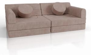 Juskys Canapea pentru copii Kayo 150x75x50 cm - roz