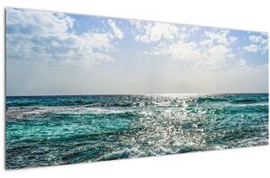 Tablou cu suprafața mării (120x50 cm)
