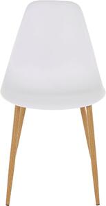 Set 2 scaune Miller albe 44/52/87 cm