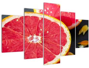 Tablou cu grapefruit tăiat (150x105 cm)